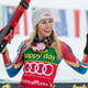 Mikaela Shiffrin celebrates a double victory at a World Cup event in Kranjska Gora, Slovenia. Photo by Erich Spiess/AP Photo